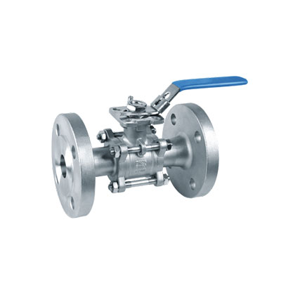 三段式法兰球阀