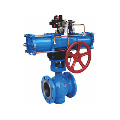 气动带手动偏心球阀